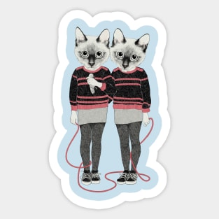 Siamese Twins Sticker